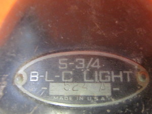 5 34 B-L-C Headlight wYellow Lens