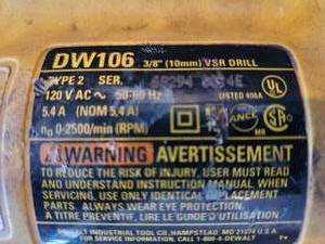 lot 62 image: DeWalt Drill