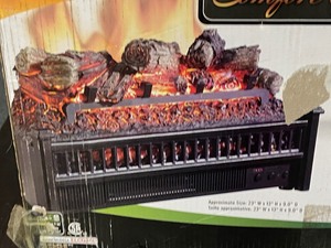 lot 23 image: Comfort Glow Electric Fireplace Insert