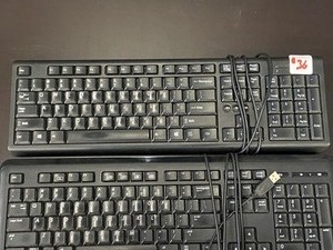 lot 36 image: Lot Of (3) Computer Keyboards & (5) USB Mice