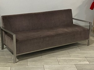 lot 9 image: Steel-Framed Sofa