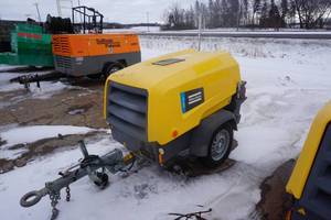 2017 Atlas Copca Model XAS110 Tow Behind Air Compressor