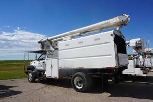 1998 GMC 7500 Boom Truck With Chipper Box
