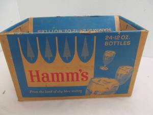 vintage Hamms bottle box