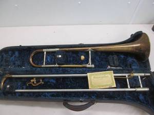 antique trombone