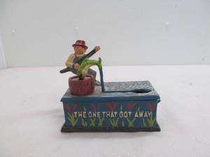 Cast iron coin bank