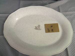 Antique Glass plate with Duck on it...