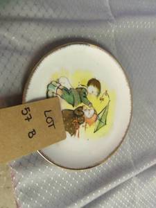 Glass Antique plate made for dcor...