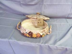 Antique Glass container with handle...