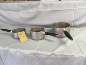 Vintage 3 Metal Pots...