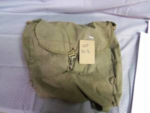 vintage Olive green bag with a meta...