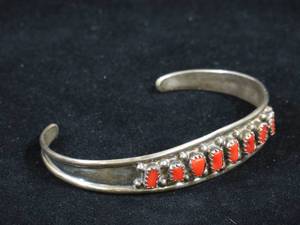 lot 70 image: Handmade Silver Cuff Bracelet - Vintage Look