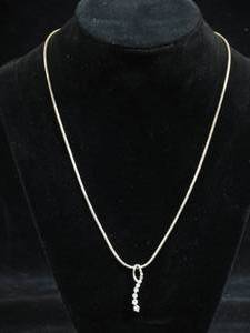 lot 51 image: Stauer Sterling Silver Journey Pendant on Sturdy Serpentine Chain
