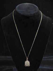 lot 62 image: Sterling Silver Celtic Weave Pendant with Chain