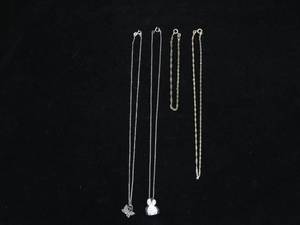 lot 65 image: Sterling Silver Necklaces, Pendants, and Bracelet