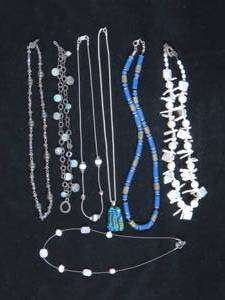 lot 66 image: 7 Necklaces - Some Sterling Silver