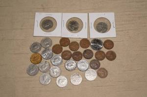 lot 130 image: Old Canadian Coins - Nickels, Large Cents