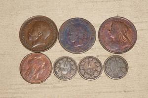 lot 136 image: Antique French Coins - 1800s