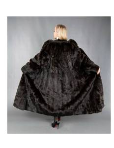 lot 2 image: Natural Full Length Female Ranch Mink Fur Coat