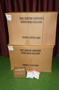 lot 12 image: 120 NEW 1 Gallon F-Style Jugs with Caps