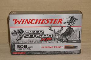 lot 15 image: 20 Rounds Winchester .308 150 Grain Deer Season XP Ammo