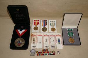 lot 29 image: Military Medals and Bars - Military Merit