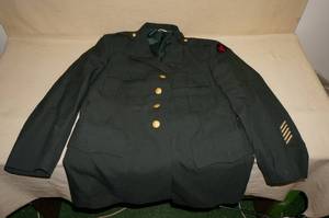 lot 34 image: Military Dress Coat - Red Bull Infantry