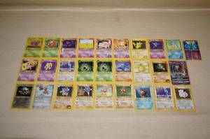 lot 54 image: Scarce Pokemon Cards - Red Number, Rares, Holos, 1st Editions, Shadowless