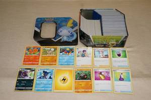 lot 61 image: Metal Tin of Pokemon Cards
