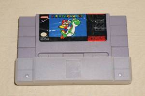 lot 75 image: Super Nintendo Super Mario World Game Cartridge