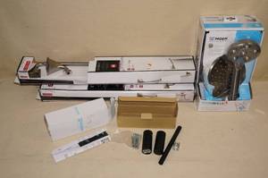lot 114 image: Moen Hydro Roller Shower Set, Bathroom Towel Bars