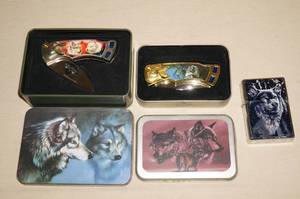 lot 167 image: Wolf Collectibles - Lighter, Knives