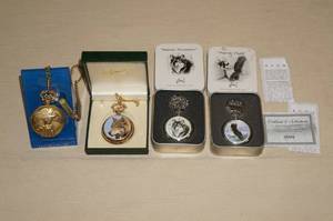 lot 169 image: Collectible Pocket Watches - Eagles, Wolves