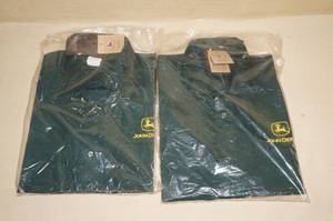 lot 198 image: 2 NEW John Deere Button Up Shirts