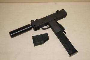 lot 4 image: MasterPiece Arms 9mm Mac-10 Style Pistol