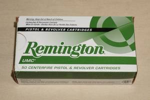 lot 41 image: Box of 50 Remington UMC 9mm Luger 115 Gr FMJ Ammo