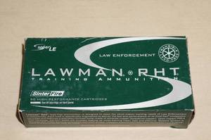 lot 44 image: Box of 50 Speer LE Lawman RHT .357 Sig 100 Gr Ammo