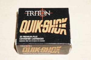 lot 53 image: Box of 20 Triton Quik-Shok .357 Sig 135 Gr QSHP Ammo