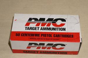 lot 65 image: Box of 50 PMC .357 Mag 158 Gr JSP Ammo
