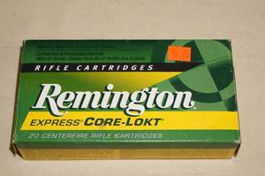 lot 72 image: Box of 20 Remington Express 7mm-08 140 Gr Core-Lokt PSP Ammo