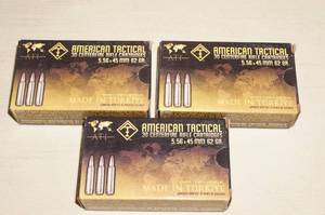 lot 76 image: 90 Rounds of American Tactical 5.56 x 45 62 Gr Ammo