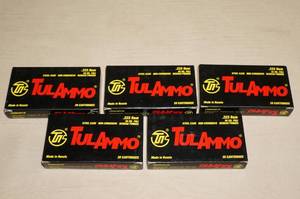lot 79 image: 100 Rounds of TulAmmo .223 Rem 55 Gr FMJ Ammo