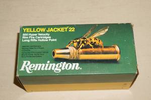 lot 109 image: Box of 500 Remington Yellow Jacket .22 LR Ammo