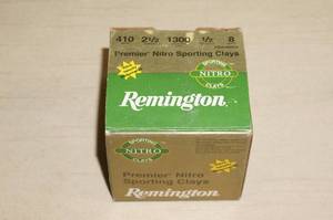 lot 128 image: Box of 25 Remington Premier .410 2-12 Shotshells