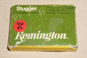 lot 130 image: Box of 5 Remington Slugger 20 Ga 2-34 58 Oz HP Rifled Slugs