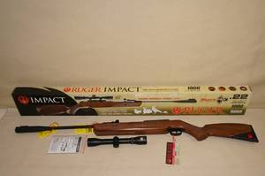 lot 154 image: Unfired Ruger Impact .22 Caliber Air Pellet Rifle