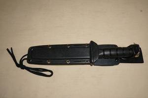 lot 175 image: Bud K Bowie Type Knife with Rigid Sheath