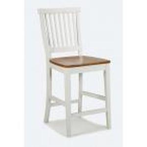 lot 333 image: 24 in. White Bar Stool by HOMESTYLE...