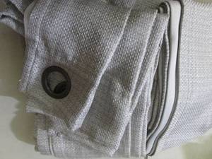lot 8 image: 2- 38x84 Blackout Curtain panels wi...