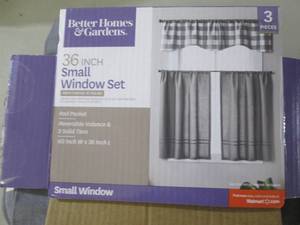 lot 12 image: 2 - 36 inch Small Window Sets...